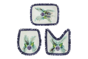 KIT BANHEIRO EMBORRACHADO 3 PEÇAS