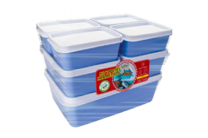 KIT COM 7 POTES RETANGULARES JOY REF-8002 REF-8002-9