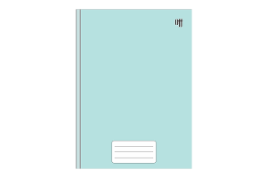 CADERNO AZUL TURQUEZA 96 FOLHAS 200MM X 275MM REF-950957