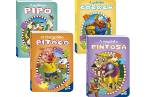 ANIMAIS DA FAZENDA EM QUEBRA-CABECAS REF-1147617/1147625/1147633/1147641