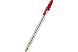 CANETA BIC CRISTAL PONTA GROSSA VERMELHA REF-9634