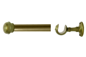 KIT VARAO CORTINA ACO 3M MOGNO 19MM REF-254