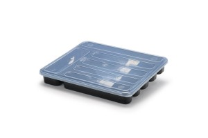 PORTA TALHER 6 DIV.EXTRA GRANDE C/TP REF,144