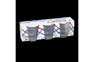 COPO DE VIDRO CARIOCA 25OML 3 PÇS REF-VD74