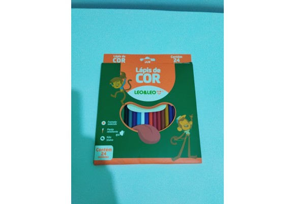 LAPIS 24 CORES RESINA REDONDO REF-4487