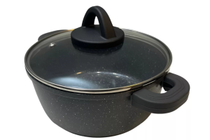 Panela Caçarola De Aluminio E Rev. Cerâmico 1,1 Litros 16cm