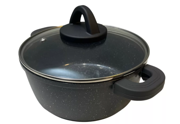 Panela Caçarola De Aluminio E Rev. Cerâmico 1,1 Litros 16cm