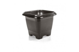VASO QUADRADO PRETO 9,5 L REF-1349