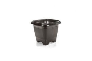 VASO QUADRADA PRETO 2L REF-1331