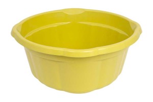 BACIA EXTRA REFORÇADA 30L AMARELA REF-TSW-511