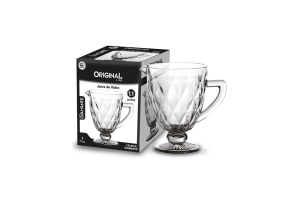 JARRA DE VIDRO 1.1 LITROS LINHA DIAMANTE REF-0816 REF-SL0816