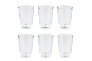 CONJUNTO DE COPOS LINE AGUA 6PÇS 200ML REF-529521113154