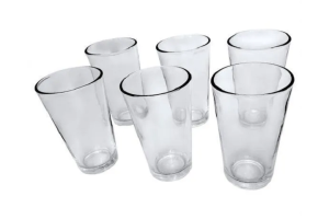 CONJUNTO DE COPOS ALANYA AGUA 6PÇS 205ML REF-520521113153