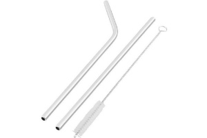 CANUDOS ECOLOGICOS 2PCS METAL 21,5CM COD 12932 REF-CNU-01