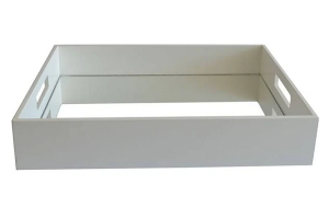 BANDEJA MDF C/ ESPELHO 25X35CM REF-GC0028