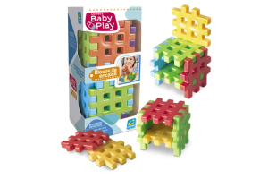 Jogo De Encaixe Bloco De Montar Brinquedo Colorido Divertido