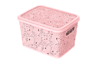 CESTO ORGANIZADOR C/ TAMPA 5,5L RS REF-607