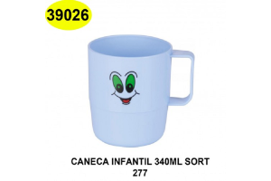 CANECA INFANTIL 340ML REF-277 ALVES PLASTICO