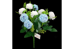 BQ CRISANTEMO COM COMPLEMENTOS AZUL CREME REF-25975159