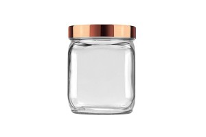 POTE QUADRADO 0,75L MIX COBRE ROSE/ONIX/ROSE REF-1015.2855.1725