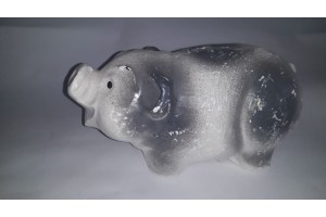 COFRE PEQUENO PORCO GESSO