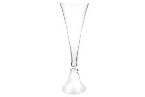 VASO DE VIDRO COM PE DECOR TRANSPARENTE REF-45245-311