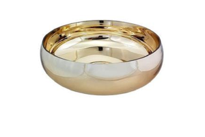 VASO DE VIDRO DECOR (BACIA) DOURADO REF-41031-152