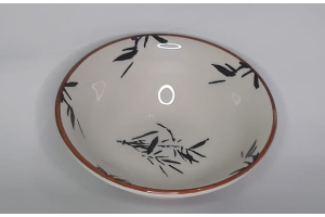 BOWL CERAMICA FOLHAS 15CM REF-ERS0418