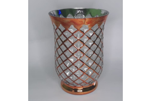 V VIDRO TIPO CASTICAL DOURADO REF-41398-152