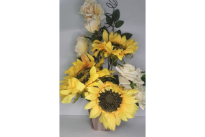 VASO FLOR DE MADEIRA PRA DECORACAO REF-003