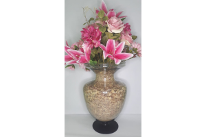 VASO FLOR VIDRO PRA DECORACAO REF-012