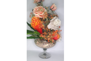 VASO FLOR VIDRO GRANDE PRA DECORACAO REF-013