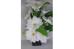 VASO FLOR DE MADEIRA PRA DECORACAO REF-022