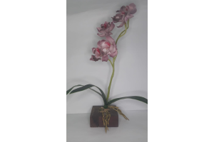 VASO FLOR DE MADEIRA PRA DECORACAO 51CM REF-029