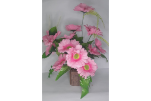 VASO FLOR DE MADEIRA PRA DECORACAO 44CM REF-044