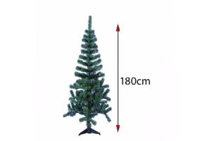 A. ARVORE NATAL 320 TIPS C/ BASE 1,8M PLASTICO REF-69993001