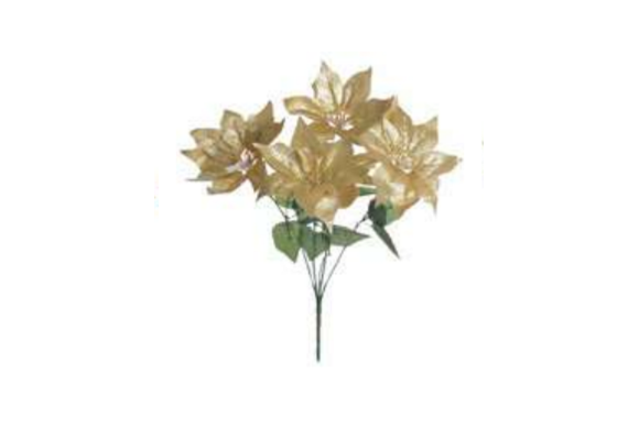 B. BICO PAPAGAIO C/ GLITTER X5 DOURADO 50CM REF-20342002