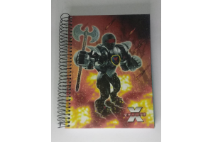 CADERNO 12 MATERIAS 240 FLS X-ROBOTS COD.839