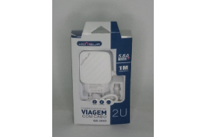 CARREGADOR DE VIAGEN COM CABO KONGUR 5.8A REF-QS2843