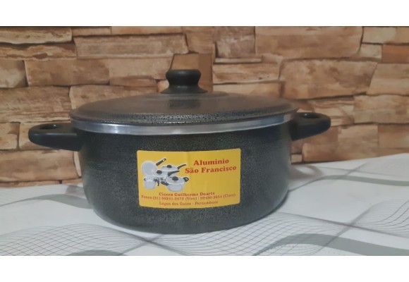 PANELA CRAQUEADA COM TAMPA Nº24