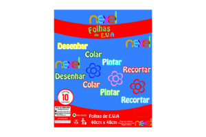 PLACA DE EVA LISO 40X48 1,5 AZUL BEBE NEXEL