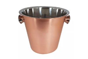 BALDE PARA GELO C/ PEGADOR ROSE 14CM REF-MY0635