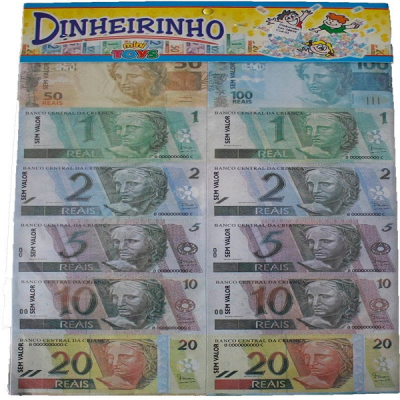 DINHEIRO COM 66 CEDULAS DE BRINQUEDO REF-806