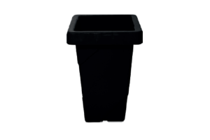 VASO ELEGANCE QUADRADO 16,5L PRETO REF-6869