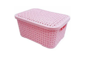 CAIXA RATTHAN 9,5 LTS BABY ROSA COD7441256