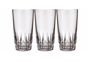 JG DE COPOS DE VIDRO STAR 330ML C/ 3PÇS REF-13626