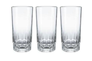 JG DE COPOS DE VIDRO SAFIRA 330ML C/3 PÇS REF-13625