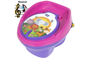 TRONINHO BICHINOS LILAS ROSA BEBE MUSICAL REF-TRO-99.008-55