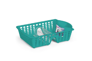 SECADOR DE PRATOS LUXURY AZUL TURQUESA REF-319-6 NIQUELART