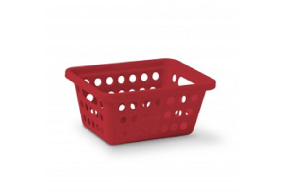 CESTA NR 1 CROMO COLOR VERMELHO REF-355-5